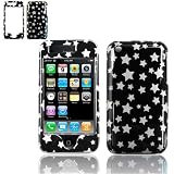 Apple iPhone 3G PDA Black/Silver Stars Design Protective Case