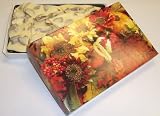 Scott's Cakes 1 lb. White Chocolate Pecan Bark in a Fall Leaf Box