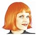 Cindy Wig Neon Orange
