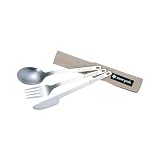 JUEGO de CUBIERTOS de TITANIO con FUNDA.