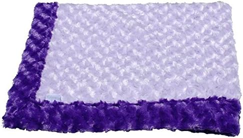 Luxury Rosebud Baby Blanket- Purple and Lavender