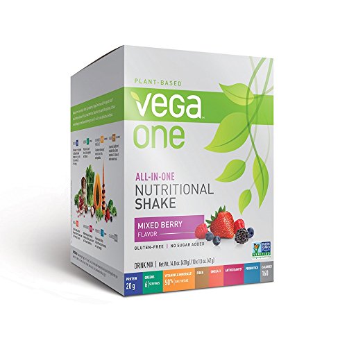 Vega All-in-One Nutritional Shake, Berry, 10 Count Vega All-in-One Nutritional Shake, Berry, 10 Count