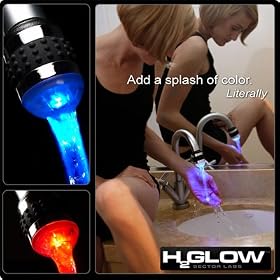 H2Glow(tm) | LED Faucet Light | Temperature Sensitive