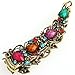 Multicolor Rectangle Metal Banana Rhinestone Hair Clip Barrette Clamp 4.22