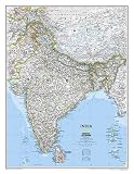 Map of India Maps Art Poster Print, 24x31