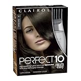 Clairol Perfect 10 by Nice 'n Easy Hair Color 004 Dark Brown 1 Kit (Pack of 2)