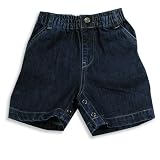 E-Land - Infant Boys Denim Carpenter Short, Blue (Size 12Months)