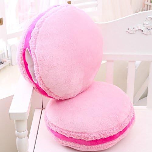 40cm*40cm Sweet Colors Macarron Plush Pillow, PP Cotton Stuffed Pillow Toy for Home Decoration Relax and Girls' Gifts, 4colors Available (Pink)