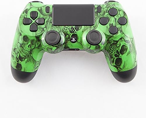 Green Dead Head Skulls PS4 Custom Controller