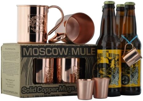 Moscow Mule Copper Mug Christmas Set - Limited Edition By Paykoc
