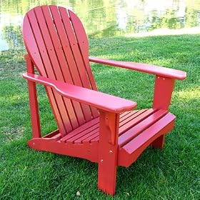 Shine Co 4615R 28.5 x 33.50 x 36 Inch Captiva Adirondack Chair - Red by