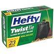 Hefty Twist Tie, 39 Gallon Lawn and Leaf Bags, Case Pack, Six - 23 Count Boxes (138 Bags) Hefty Twist Tie, 39 Gallon Lawn and Leaf Bags, Case Pack, Six - 23 Count Boxes (138 Bags)