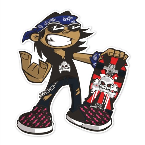 Peel & Stick Wall Decals: Wild Grinders Spitball (21.75 in x 24 in)