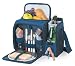 Outdoor Living : Picnic Time Malibu - Navy/Plaid Deluxe Picnic Tote