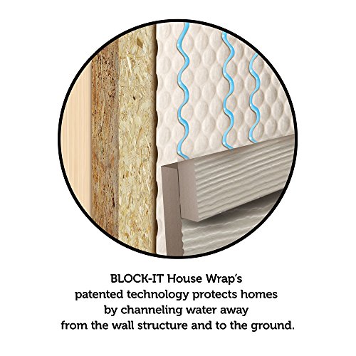 KimberlyClark 41911 BlockIt House Wrap, Breathable Liquid Barrier, 3