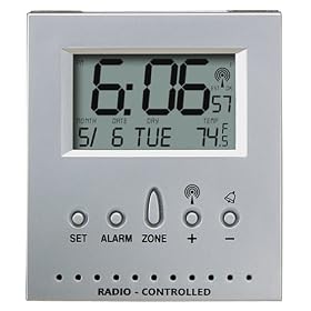 Homedics DWS-100 Envirostation Atomic Travel Alarm Clock with Indoor Thermometer by HoMedics