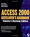 Books : Access 2000 Developer's Handbook Volume 1: Desktop Edition
