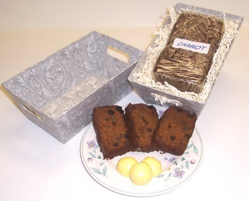 Scott's Cakes Carrot Bread in a Grey Victorian Tray by Raisin Bread