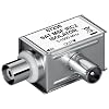Wentronic Mantelstromfilter (Koaxial-Stecker auf Koaxial-Kupplung Winkel, SAT MSF IEC 2 W)