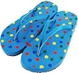 Sugar Turquoise Polka Dot Flip Flaps