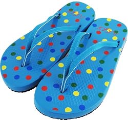 Sugar Turquoise Polka Dot Flip Flaps