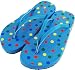 Sugar Turquoise Polka Dot Flip Flaps