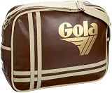 Gola Redford Cross Gola Retro Shoulder Bag,Brown/Ecru/Gold,one size
