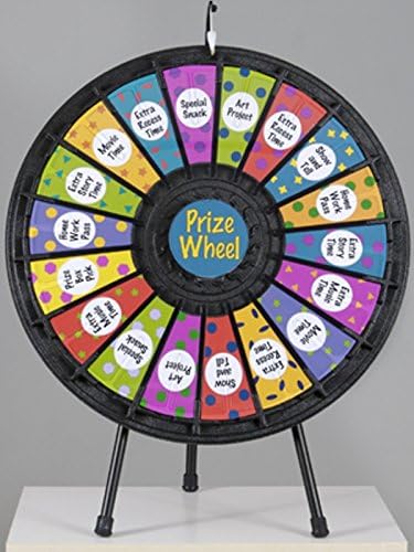 Marketing Holders 18 Slot Blk Table Top 31 Inch Prize Wheel 63008