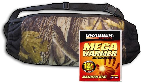 Grabber Warmers Cozy Thinsulate Muff with Inner Warmer Pocket Real Tree Hardwood Camo: Free Grabber Mega Warmer,  Box