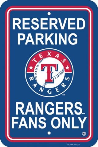 MLB Texas Rangers Plastic Parking Sign