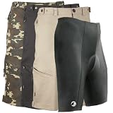 Tenn Mens Off Road / Downhill Cycling 3/4 Length Combat Shorts - COMBO DEAL with Padded Liner Short