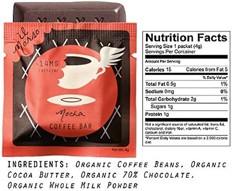 il Morso Coffee Energizing Chocolate Bars (Mocha, 10 Bars)