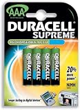 Duracell Battery Rechargeable Accu NiMH 1000mAh AAA Ref 15039555 [Pack 4]