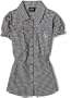 Baby Phat Girls 7-16 Gingham Top,Black,Medium