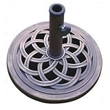 DC America Cast Stone Umbrella Base, Made from Rust Free Composite Materials, Bronze Powder Coated Finish
