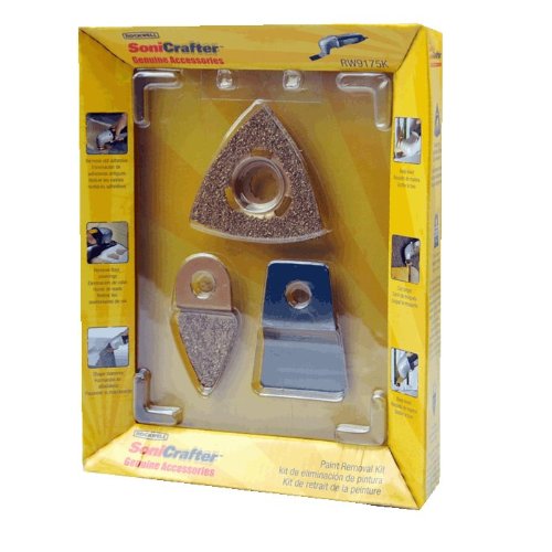 Rockwell RW9175K Paint Removal Kit for Sonictafter Tool includes A Scraper and Two Rasps