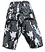 Astek Men's White Camo MTB BMX Baggy Padded Mountain Bike Shorts