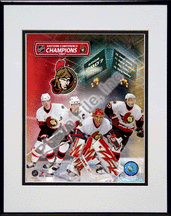 Buy Ottawa Senators 2007 Eastern Conference Champions (Big 4) Double Matted 8 x 10 Photograph in Bl by Photo File