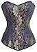 Charmian Women's Beautiful Steampunk Brocade Steel Boned Boby Shape Overbust Corset