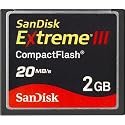 SanDisk SDCFX3-2048-901 2 GB Extreme III CompactFlash Card (Retail Package)