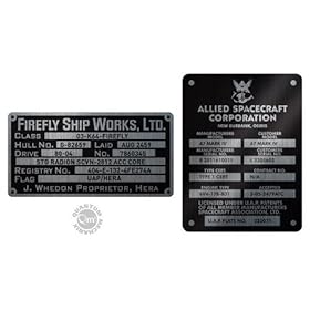  Firefly Builders Plaques Metalized Sticker Set