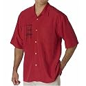 PokerRed Soft Shadow Box Camp Shirt