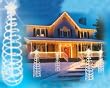 6' Multi-Color Lighted Outdoor Spiral Christmas Tree Yard Art Decoration