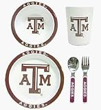 Texas A & M Aggies 5 Piece Children's Dinner Set by Duck House