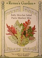 Baby Mesclun Paris Market Mix Heirloom Lettuce Seeds
