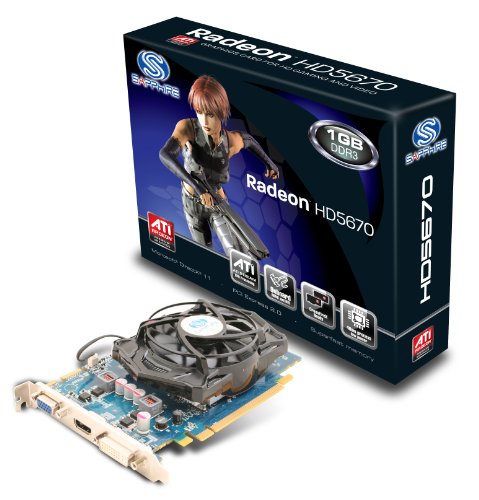 SAPPHIRE Radeon HD5670 1024MB DDR3 LRTL PCI-E 128bit HDMI DVI-I VGA aktiv Preisvergleich