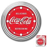 Trademark Global Coca-Cola Delicious Design Clock, 12-Inch