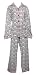 Frankie & Johnny bSoft Flannel Le Maroc Red Trim Lounger Pajama - Large