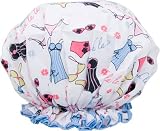 Spa Sister Bouffant Shower Cap Lingerie Print