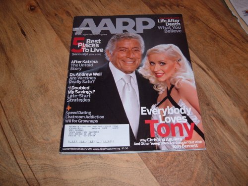 Tony Bennett & Christina Aguilera-AARP magazine, September/October 2007 issue.